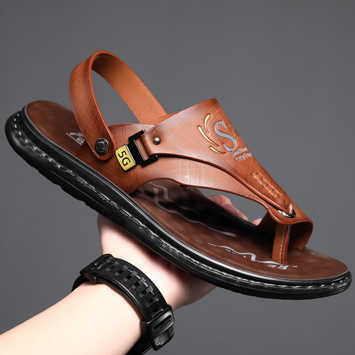 Wholesale Large Size Latex Soft Sole Flip-flop Men's Sandals JDC-SP-BenYuan001