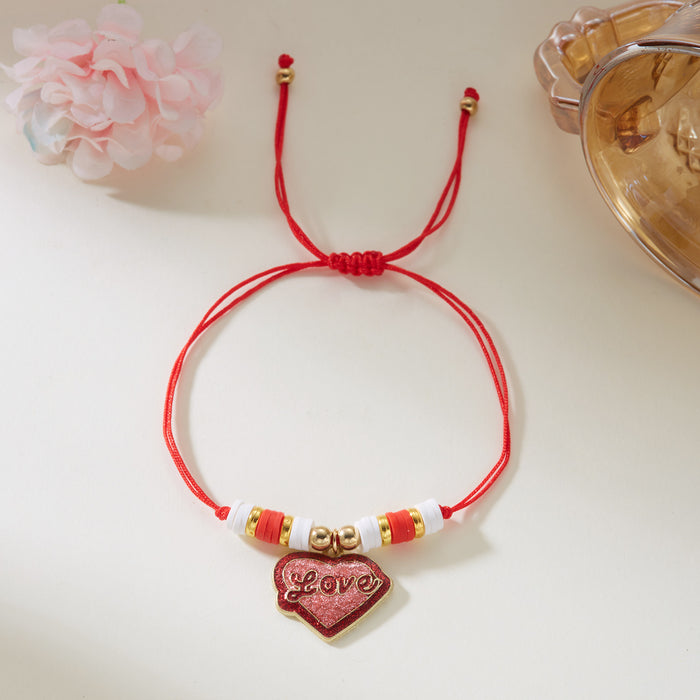 Wholesale Valentine' s Day Love Couple Braided Bracelet