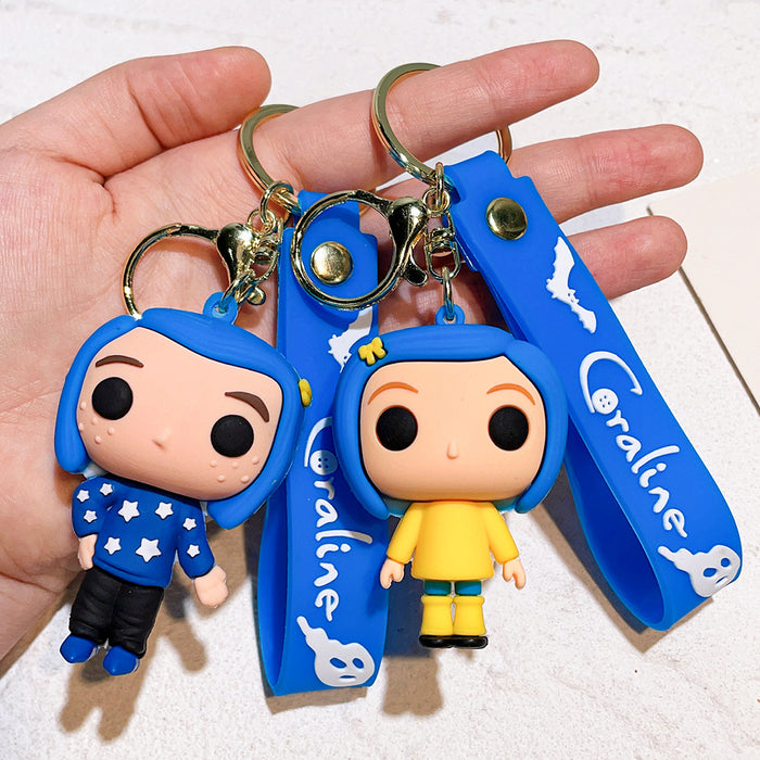 Wholesale Cartoon Doll PVC Keychain JDC-KC-Qiwei004