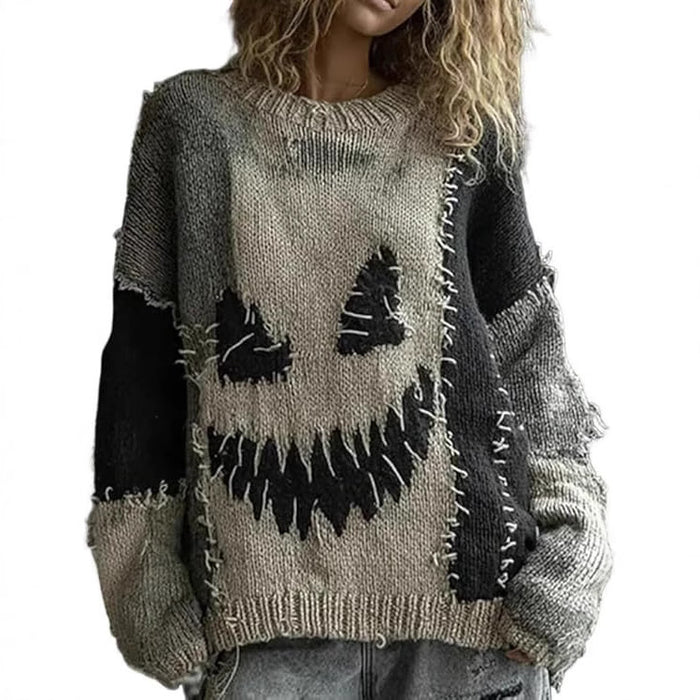 Wholesale Autumn and winter V-neck top casual drop shoulder women' s sweatshirt faux fur
