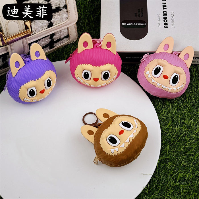 Wholesale Cute Coin Purse Keychain Cartoon Doll Keychain Couple Student Bag Claw Machine Small Pendant