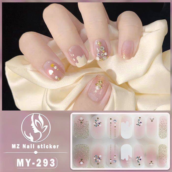 Wholesale 14 Pieces/sheet Butterfly Bake Free Gel Nails Kits Nail Stickers JDC-NS-ARS002