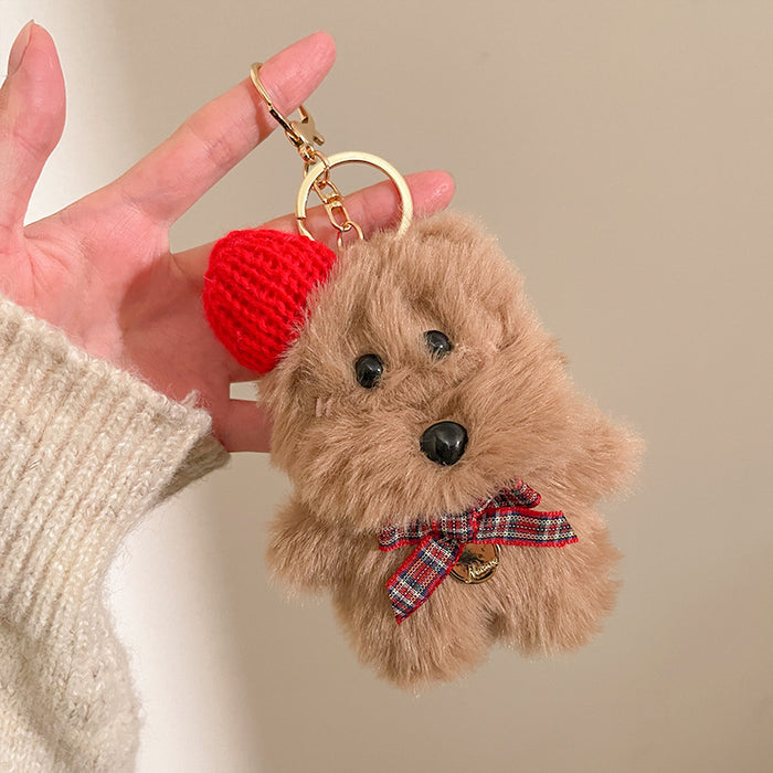 Wholesale Plush, cute, messy puppy bag, hanging accessories, keychains, creative small gifts