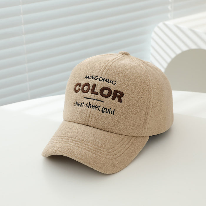 Wholesale Stylish Kids Baseball Cap Fleece Lined Warm Unisex Autumn Winter Toddler Hat