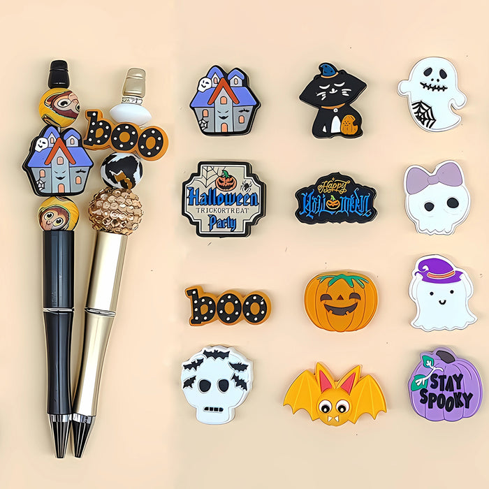 Wholesale  Silicone Beads DIY Kidsren' s Beaded Pen Loose Bead Accessories Food Grade Silicone Beads