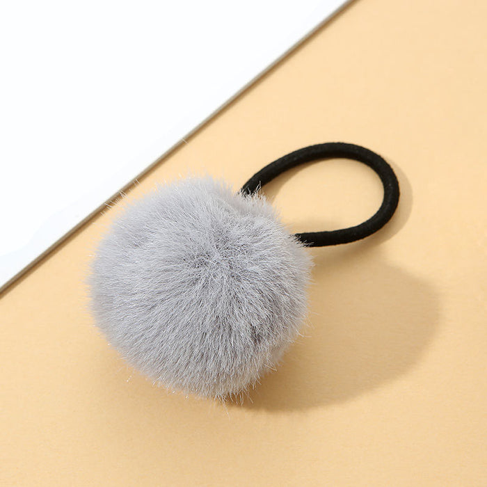 Wholesale cute color plush soft f Hair Scrunchies
