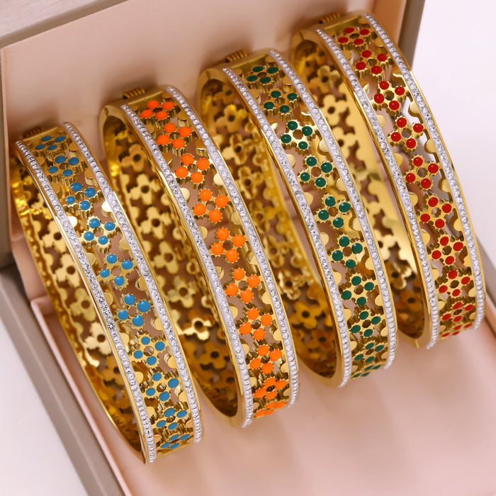 Wholesale Titanium steel hollow high-end bracelet