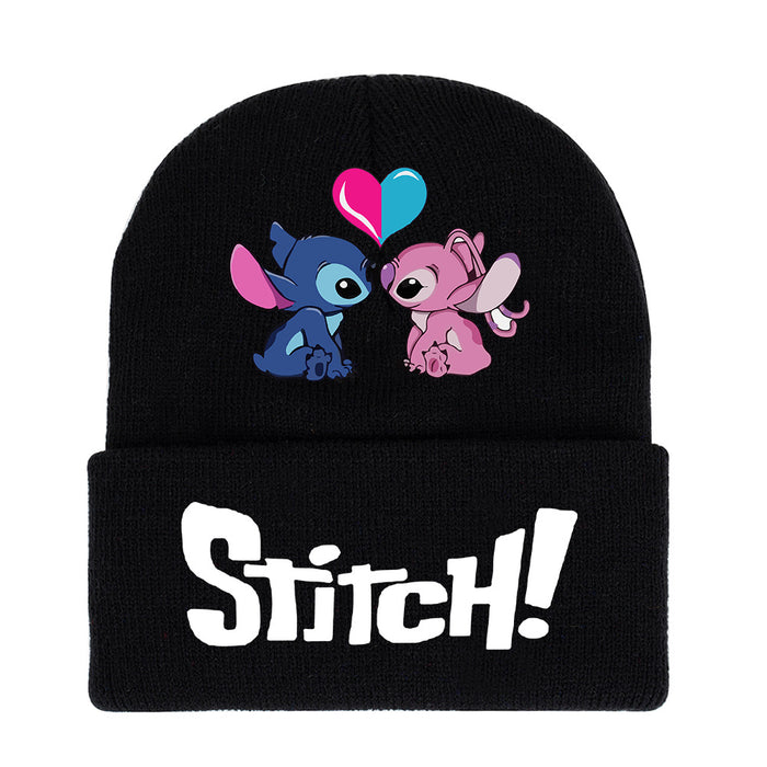 Wholesale Autumn and Winter Warm Cartoon Printed Knitted Hat JDC-FH-WuDuomei014