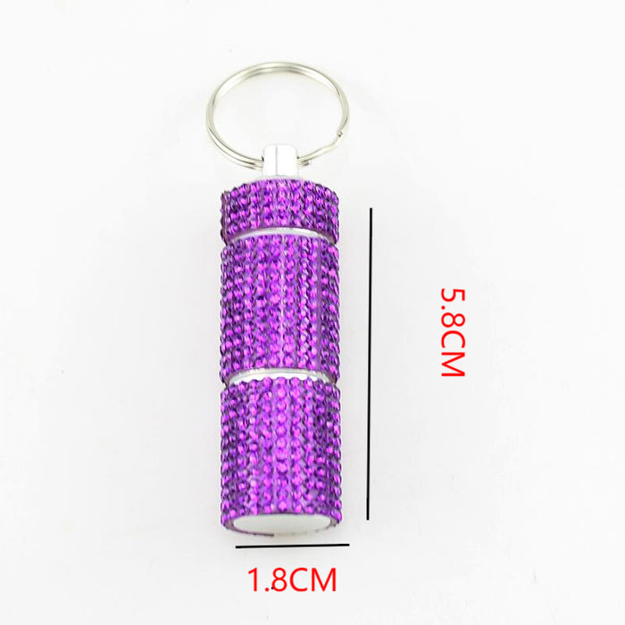 Wholesale Rhinestone 2 Compartment Pill Case Stylish Fashion Accessory Cute Gift For Adults Party Favor Boutique Resale