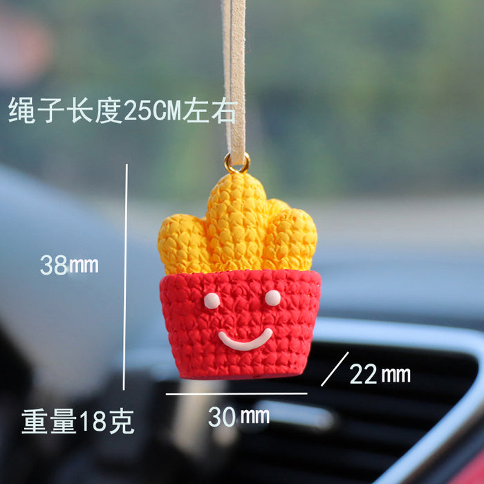 Wholesale Resin Rainbow Sun Car Rearview Mirror Pendant Decorative Car Ornament