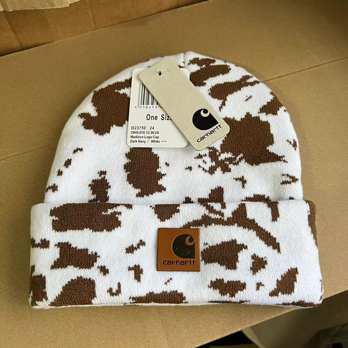 Wholesale Autumn and Winter Camouflage Knitted Folded Wool Ear Hat JDC-FH-QingCL015