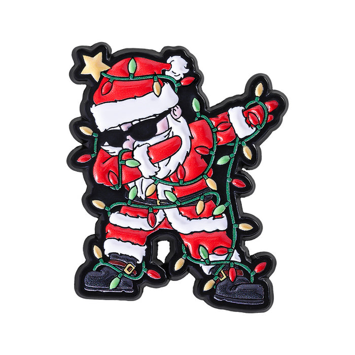 Wholesale Christmas personalized versatile cartoon metal brooch