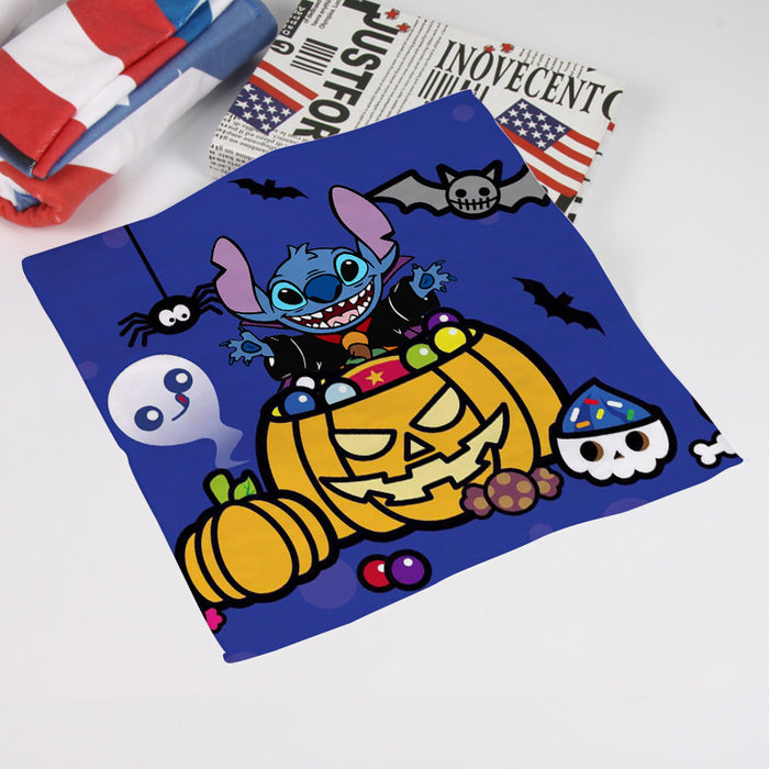 Wholesale Halloween Little Monster Stitch Cartoon Surrounding Multi-picture Anime Square Handkerchief Small Handkerchief Portable Handkerchief Towel Sweat Towel JDC-TW-Hual001