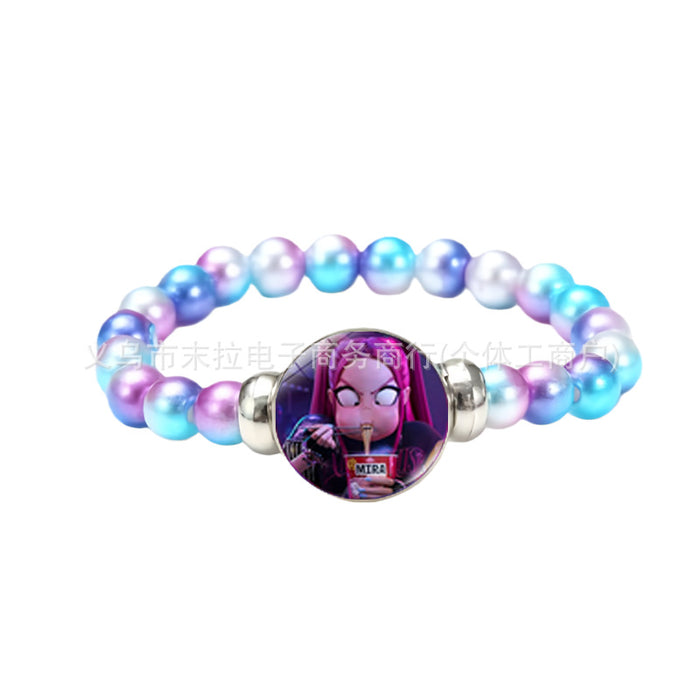 Wholesale K-Pop Cartoon Anime Colorful Beaded Bracelet