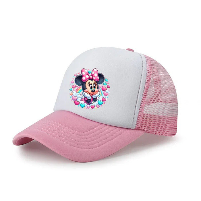 Wholesale Cartoon print baseball cap mesh breathable dome hat hip-hop sports cap