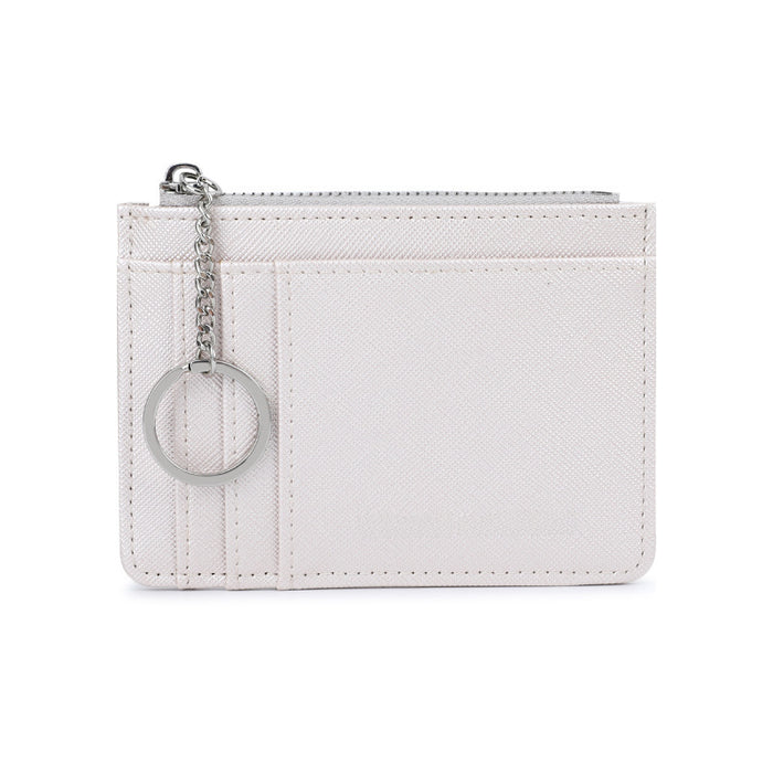 Wholesale Ladies Wallet Card Holder Leather Clutch Bag Embossed Flower Design Multi-card Slot Zipper Closure Compact Size Fashion