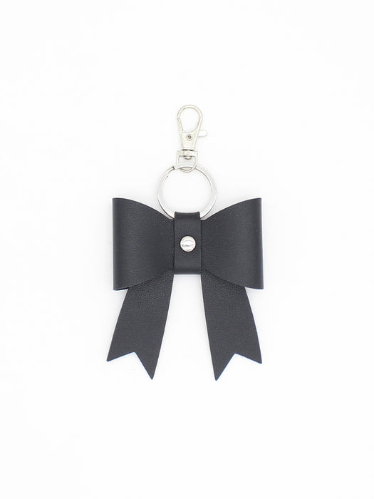 Wholesale Simple leather bow shape key chain bag pendant accessories