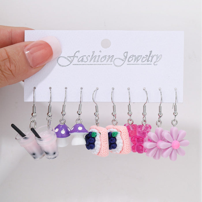 Wholesale Earrings Pendant Drop Glaze Butterfly Earrings Children's Cartoon  Earrings