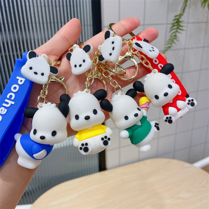 Wholesale Fashion keychain cartoon dog doll car key pendant cute