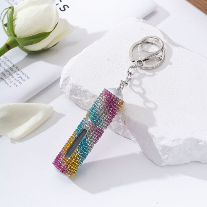 Wholesale Diamond 5ml Perfume Bottle Keychain JDC-KC-ZY021