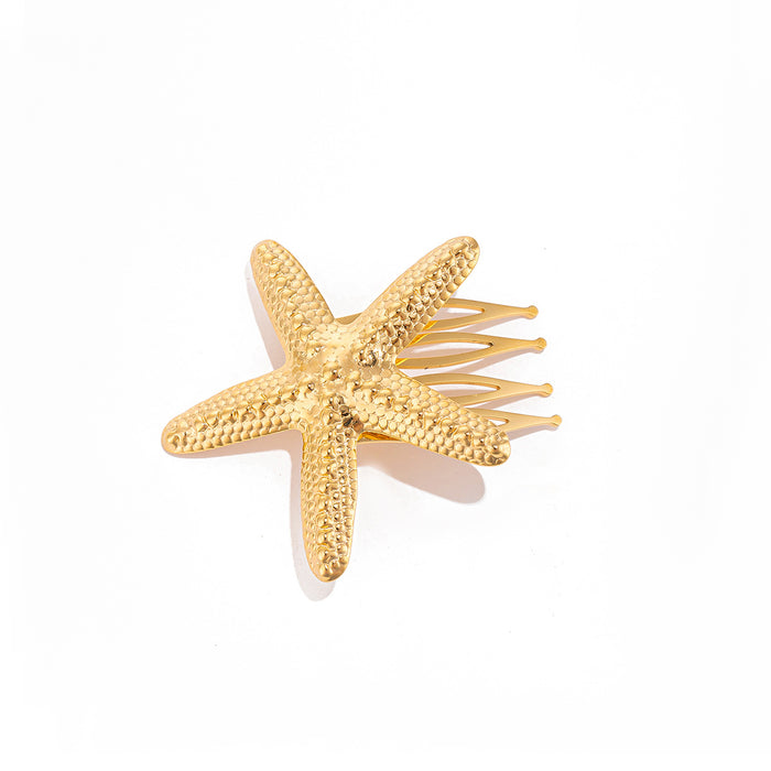 Wholesale Personalized Star Flower Hair Accessories Hairclip Star Shell One Word Clip Female