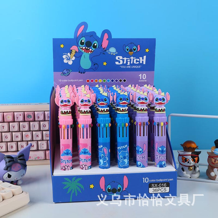 Wholesale Random Cartoon multi-color press ballpoint pen color pen stationery