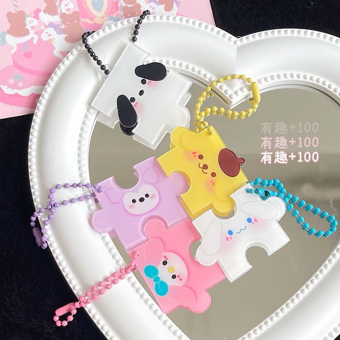 Wholesale Keychain  Cartoon Pendant Folding Puzzle Keychain