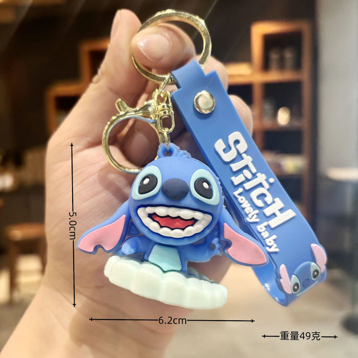 Wholesale  Soft glue  key chain pendant wholesale student bagkey chain