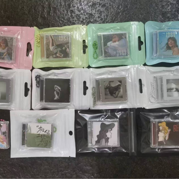 Wholesale Acrylic nfc keychain vinyl CD box star album concert fans should aid pendant diy