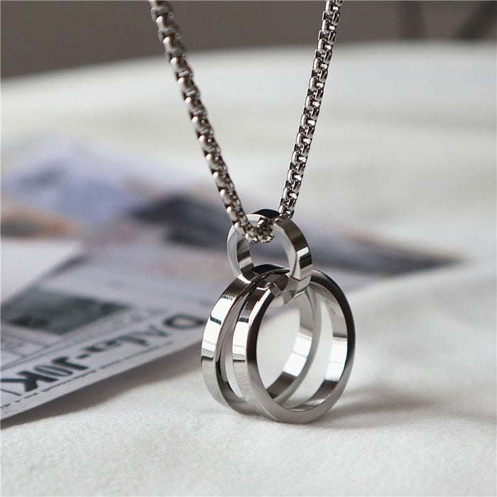 Wholesale Titanium Steel Alloy Pendant Necklace JDC-NE-DanY007