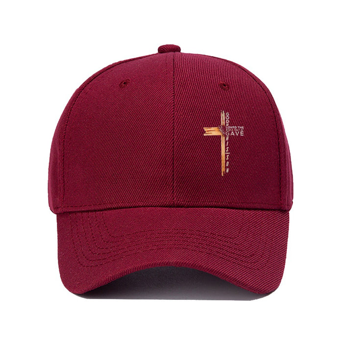 Wholesale 2pcs Cross print fashionable outdoor casual baseball cap