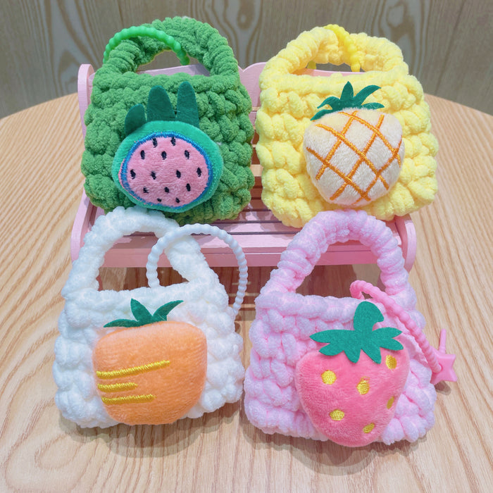 Wholesale Handmade Crochet Fruit Keychain - Cute Pineapple Coin Purse MOQ≥2
