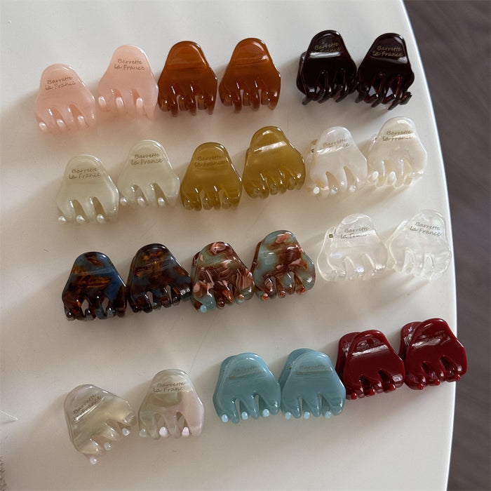 Wholesale Gold Label Cute Small Hair Clip Acetate Hairpin