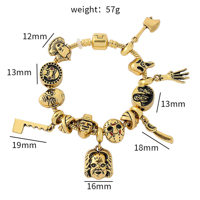 Wholesale Film and Television peripheral Animation Original God series  bad rabbit pan family bracelet diy beads loose beads jewelry