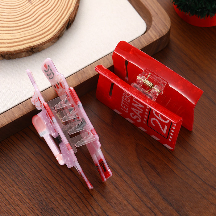 Wholesale Chic Acrylic Cartoon Shark Hair Clip For Women Christmas Fashion Accessory Gift