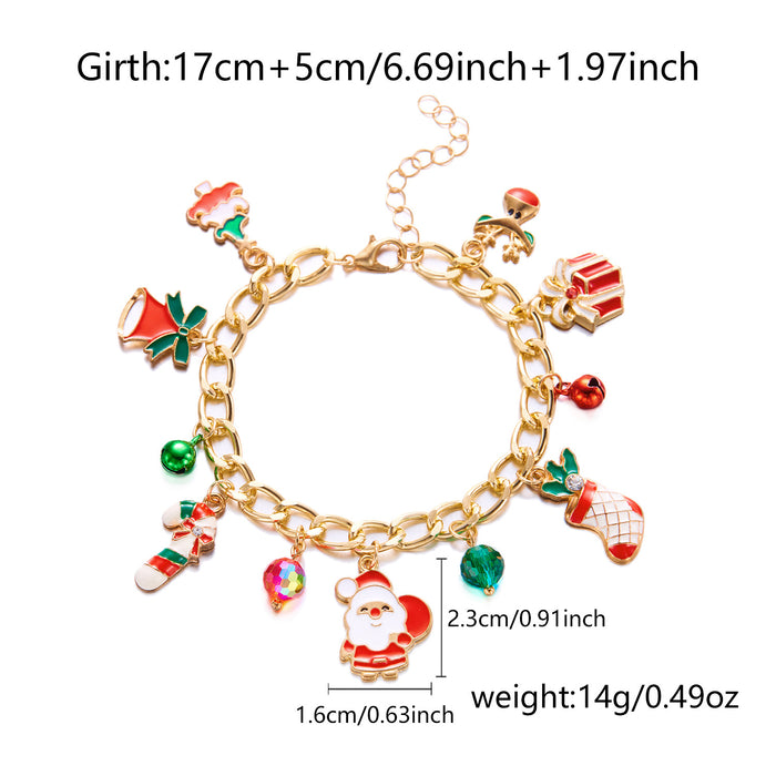 Wholesale Christmas Bracelet European and American Creative Snow  Bell