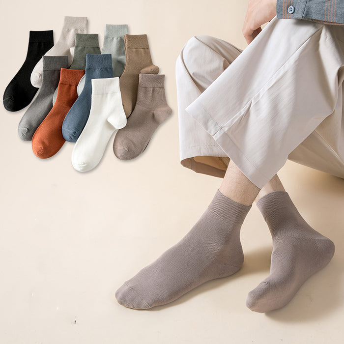 Wholesale Socks made of combed cotton, mid tube socks, comfortable and casual cotton socks