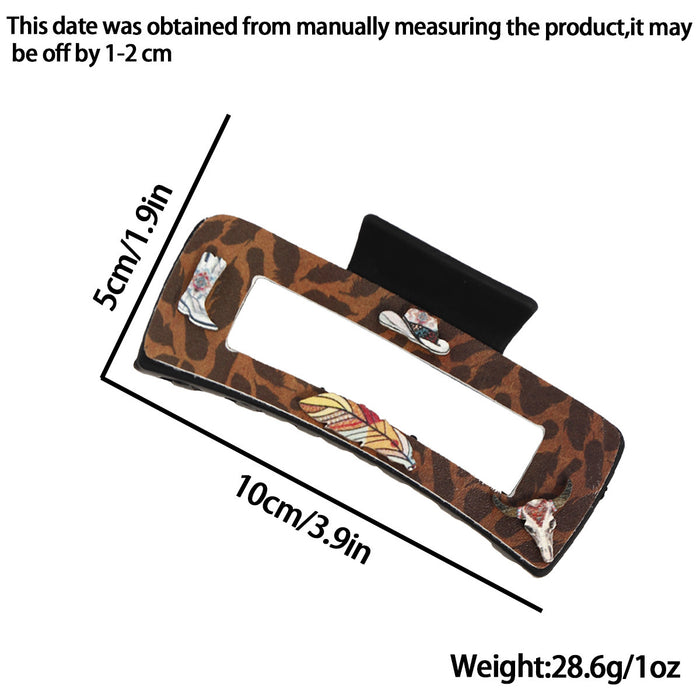 Wholesale Cowboy Grab Clip Hair Clips Accessories