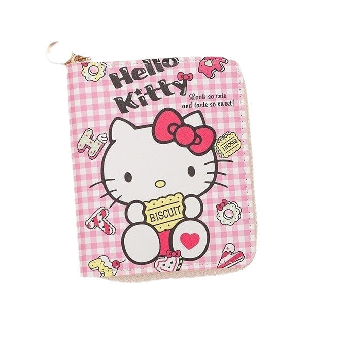 Wholesale Cartoon Girls'  Bank Card Coin Purse Wallet