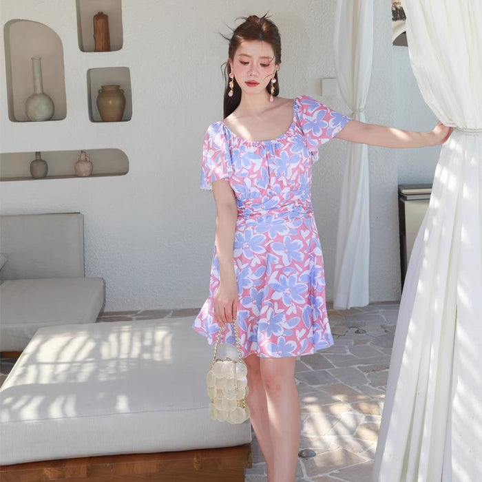 Wholesale New one-piece conservative hot spring vacation quick drying swimsuit