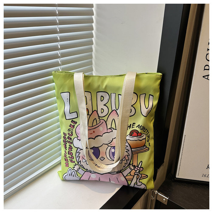 Wholesale Customized Canvas Bag Versatile Single Shoulder Bag Large Capacity Student Handbag Canvas Bag