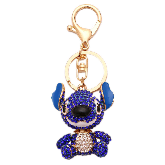 Wholesale Cartoon Diamond Alloy Keychain JDC-KC-ChaoK055