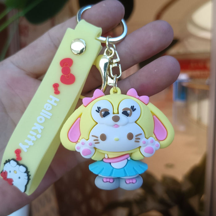 Wholesale Cartoon Silicone Doll Keychain JDC-KC-KuangK033