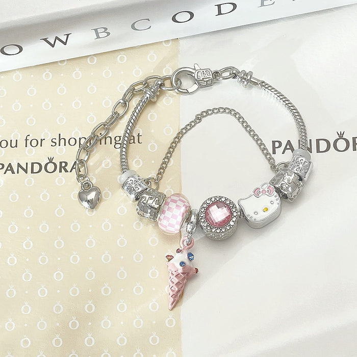 Wholesale Cartoon Bead Zinc Alloy Bracelet (F) JDC-BT-RanYan001