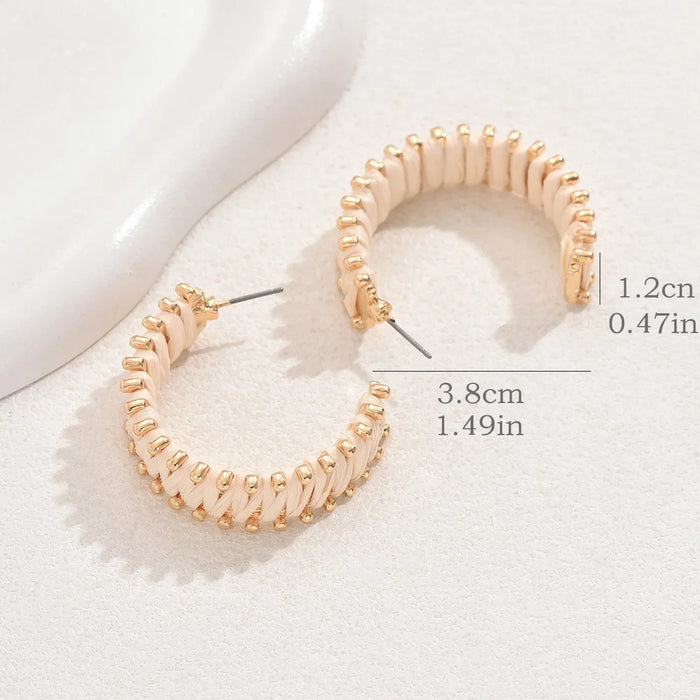 Wholesale Wrapped earrings, niche retro earrings, light luxury earrings