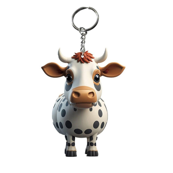 Wholesale Acrylic Cartoon Yak Keychain JDC-KC-HuiWen005