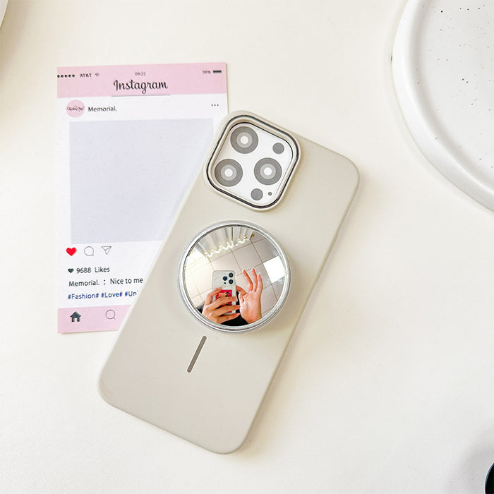 Wholesale Simple Plastic Makeup Mirror with Phone Stand