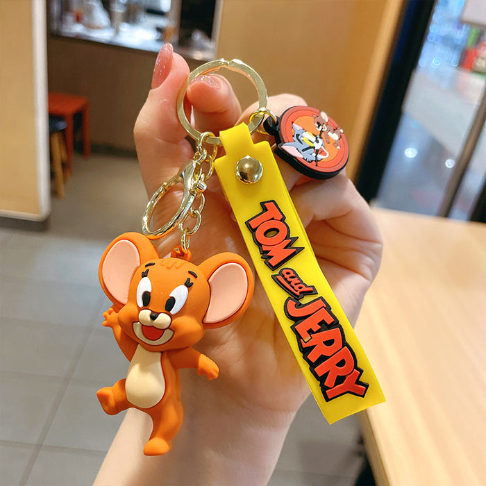 Wholesale Cartoon Silicone Keychain JDC-KC-MZL014