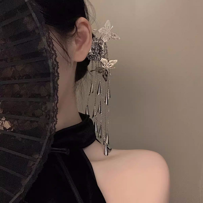 Wholesale Butterfly Hairpin, Metal Fork Hairpin, Headpiece, Hairpin, tassel