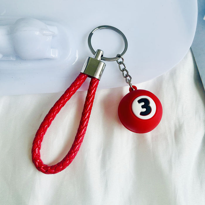 Wholesale  keychain  billiard doll key chain car bag ornaments